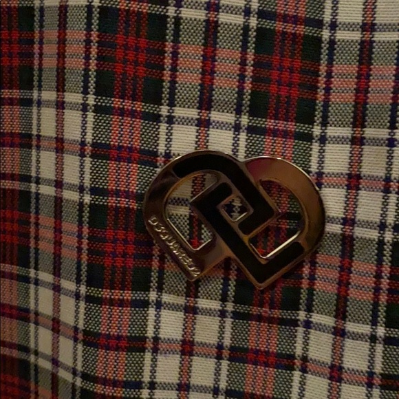 ***SOLD*** EUC Dsqared2 short sleeved red plaid shirt - Picture 3 of 3